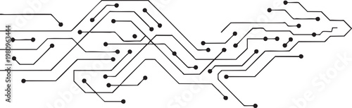circuit motherboard chip microchip technology wiring diagram vector