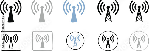 wifi connectivity icons router modem hotspot broadcast interface