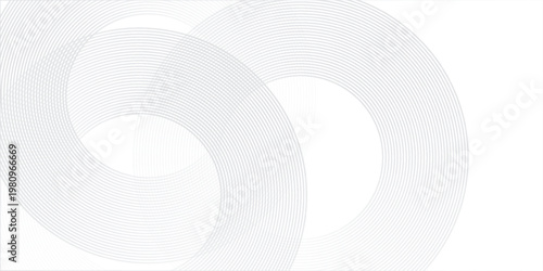 Tableau sur toile Abstract white glowing geometric lines on gray background