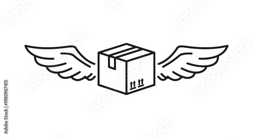 Overnight Delivery Line art minimal abstract color shapes