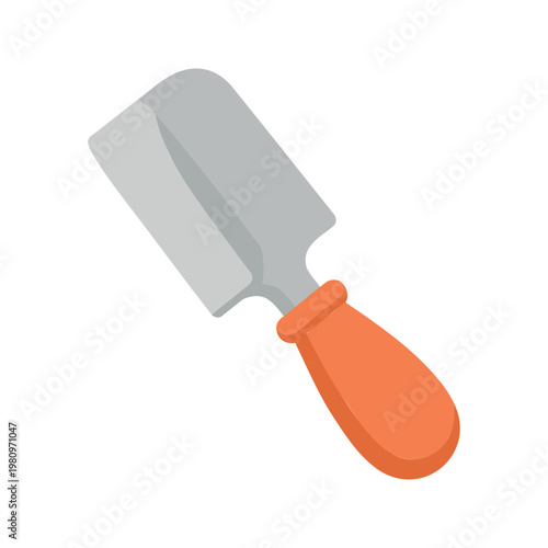 Illustration of a hand trowel tool for digging, transplanting, and loosening soil in the garden