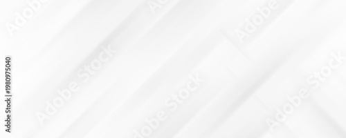Abstract White and Grey Background with Modern Geometric Diagonal Lines and Subtle Gradient Soft Shadows for Professional Business