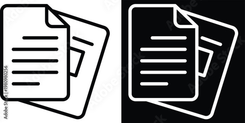 report Two-tone version in black and white background