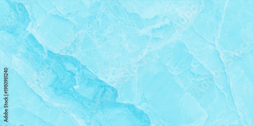 Light blue marble texture background with white veins and ethereal crystalline stone pattern for elegant luxury design