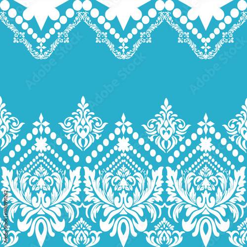 Classic Damask Seamless
Pattern - Vector Illustration for Elegant Textile
Design,Damask,Jacquard loom, Brocade, Satin weave,ethnic, geometric, textile, fabric, motif, retro, damask pattern with flor