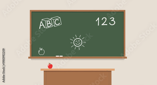 back to school blackboard