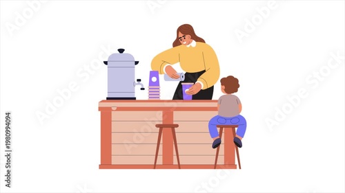 Counter Negotiation   mp4 animation on white background