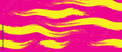 Title abstract waves of yellow and pink a vibrant and energetic background description bold sweeping yellow brushstrokes contrast sharply against a vivid