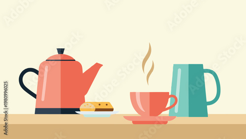A background image of pexels featuring a tea set on a table