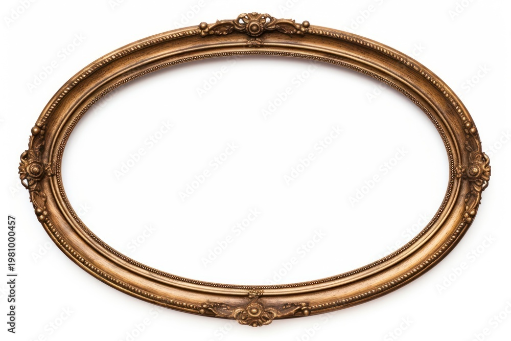 Obraz premium Vintage oval frame rectangle jewelry photo.