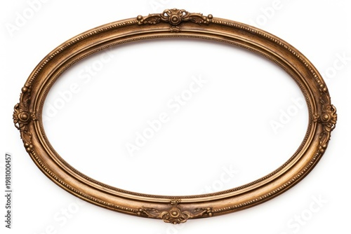Vintage oval frame rectangle jewelry photo.