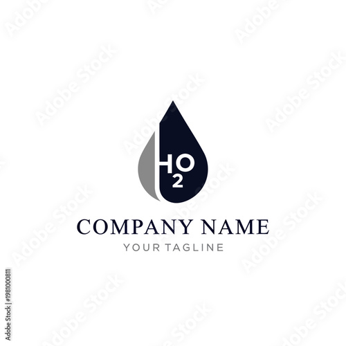 Water Droplet Logo Design Template.
