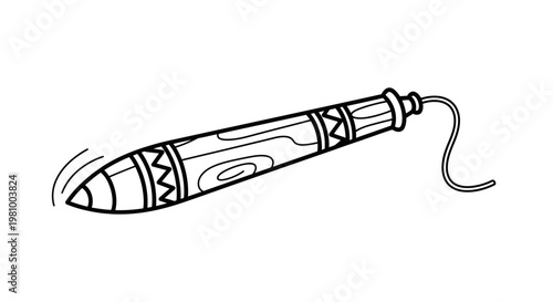 Electric Dremel Rotary Tool Illustration