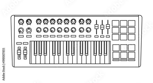 Electronic music production keyboard controller