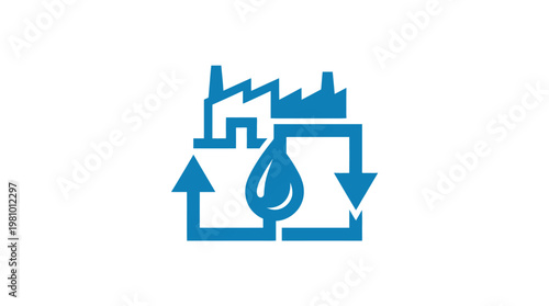 Industrial Water Recycling Icon