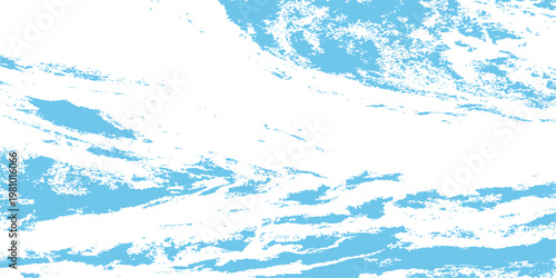 Abstract blue watercolor background with a clean nature texture featuring a liquid water splash, clear ink drops, and soft paint clouds for a cold wet backdrop