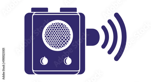 Predator call Line art vector clean abstract modern illustration