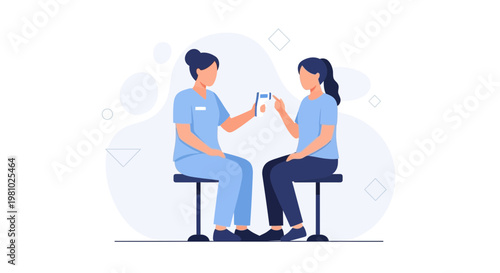 Doctor checking patient's blood sugar level with glucometer, diabetes test