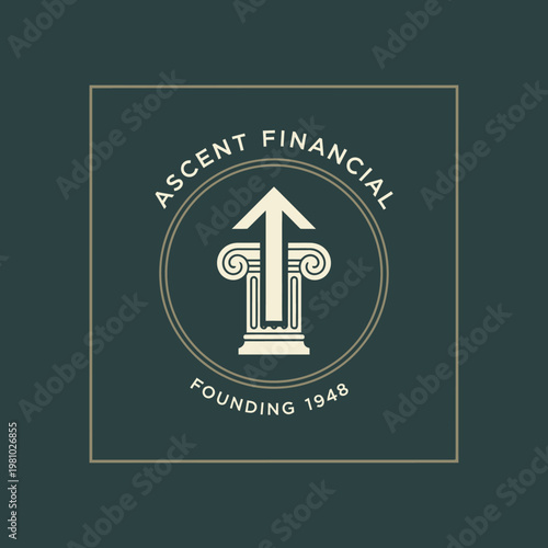 Elegant Gold Monogram GF Logo on Dark Green Textured Background