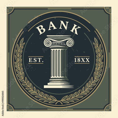 Elegant Gold Monogram GF Logo on Dark Green Textured Background