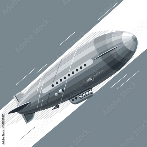 Modern Commercial Airplane Flying Through Clear Sky