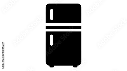 Top freezer refrigerator icon