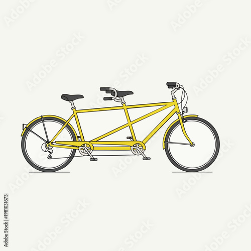 Unique Multi Person Bicycle with Dual Seats and Extended Frame for Family Adventure