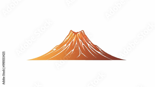 Majestic mountain peak illustration with vibrant gradient colors, symbolizing nature's grandeur and adventurous spirit