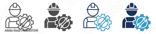 technician multi purpose icon set