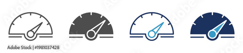 speed meter multi purpose icon set
