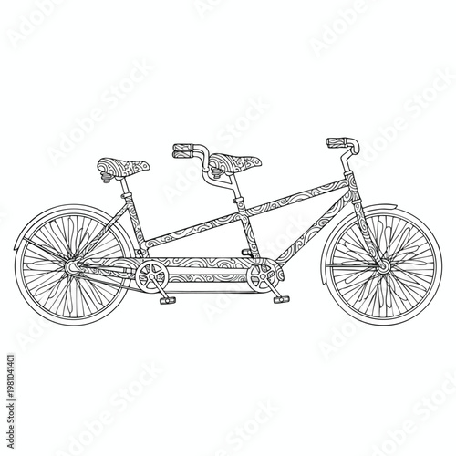 Double Bicycle for Shared Rides Green Transportation and Outdoor Adventures