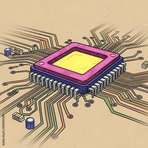 Microchip Circuit Board.