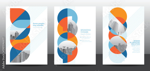 Template vector design set for Brochure, AnnualReport, Corporate Presentation, Portfolio, Flyer, layout modern, posters collection Eps10