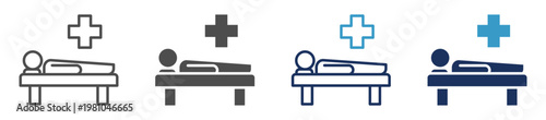 medical treatment multi purpose icon set