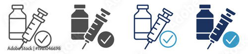 vaccine multi purpose icon set