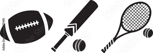 Black and white sports equipment football rugby ball