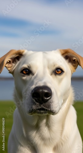 Dog Portrait Outdoor.