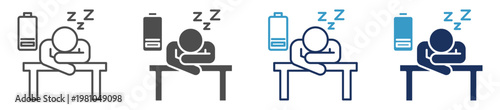 tiredness multi purpose icon set
