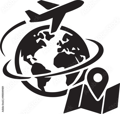 Minimal Black Glyph Icon Set in Clean Modern Vector Style