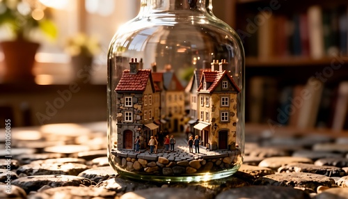 still life with bottle and glass