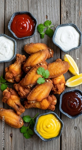 Fried Chicken Wings Platter.
