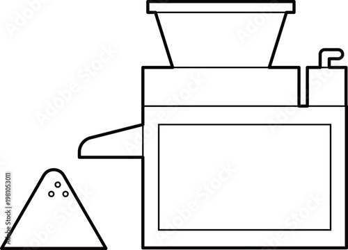Industrial Shredding Machine for Electronic Waste Processing Line Icon
