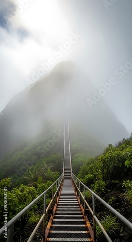 Stairs to Mountain Peak.