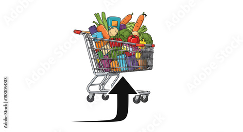 Simple line art illustration depicting a digital camera with its screen open, a microphone with sound waves, and a tablet displaying a cursor, symbolizing technology and multimedia