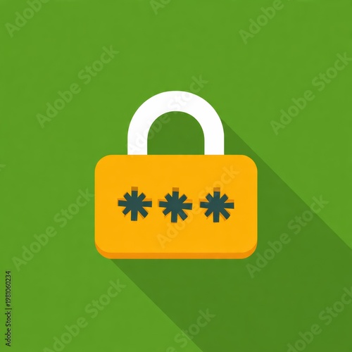 Password Lock Icon Security Protection Symbol Generative AI