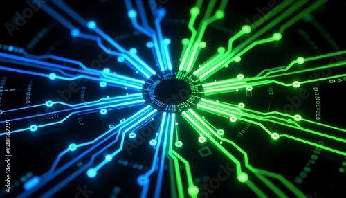 fiber optics background with lots of light spots