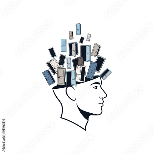 Overflowing thoughts and urban distractions.