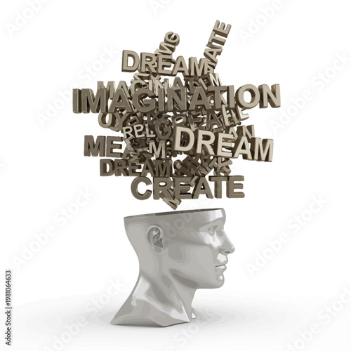 A creative mind with imaginative thoughts.