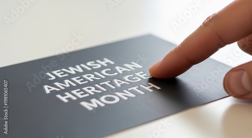 Jewish American Heritage Month Card Display.