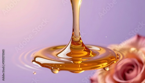 honey dripping from a spoon
